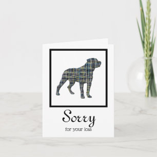 Rottweiler/Rottie Dog Sympathiekarte Karte