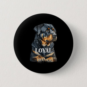 Rottweiler Rottie Grafik Hund Kunst Button