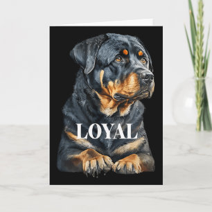 Rottweiler Rottie Grafik Hund Kunst Karte
