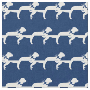 Rottweiler Rottie Hund Silhouette Haustier Navybla Stoff