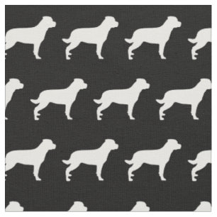 Rottweiler Rottie Hund Silhouette Haustier Stoff