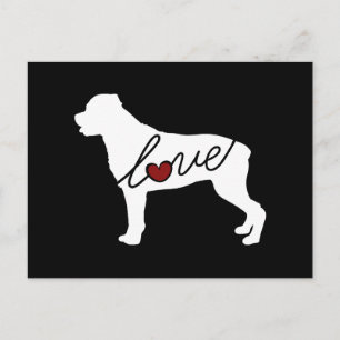 Rottweiler (Rottie)-Liebe Postkarte