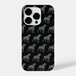 Rottweiler Rottie Niedlicher Hund Silhouette Raste iPhone 14 Pro Hülle