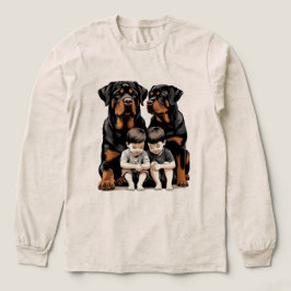 Rottweiler - Rottweiler Treue Beschützer Von Kinde Tri-Blend Shirt