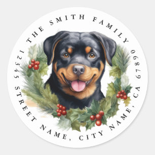 Rottweiler Round Stickers