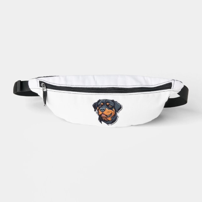 Rottweiler Royalty Pawsiely Adorable Rottie Cha Bauchtasche (Vorderseite)