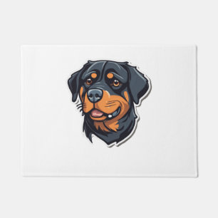 Rottweiler Royalty Pawsiely Adorable Rottie Cha Fußmatte