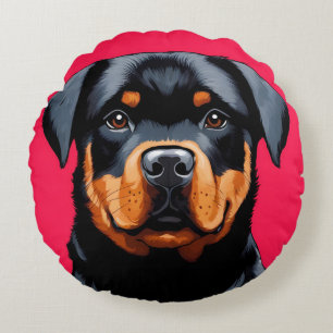 Rottweiler Rundes Kissen