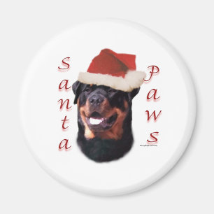 Rottweiler Santa Paws Magnet