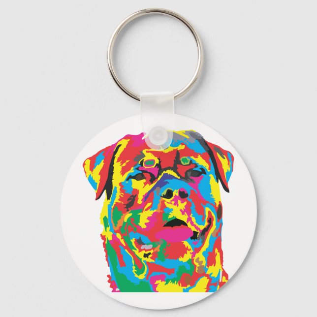 Rottweiler Schlüsselanhänger (Vorderseite)