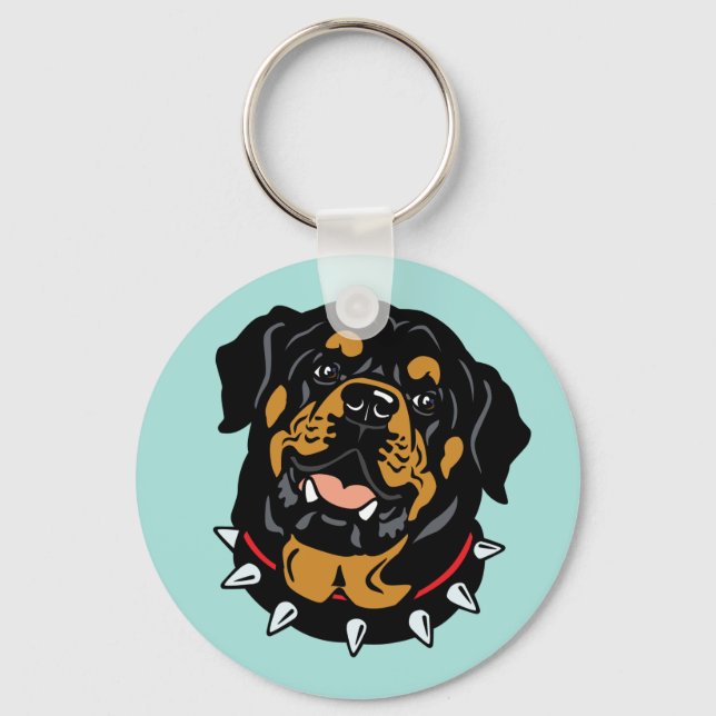 Rottweiler-Schlüsselanhänger Schlüsselanhänger (Vorderseite)