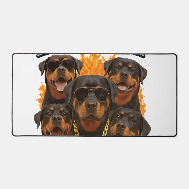 Rottweiler  schreibtischunterlage (Vorderseite)