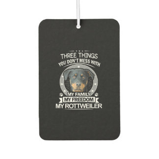 Rottweiler Shirt Drei Dinge, die Sie nicht mehr du Autolufterfrischer