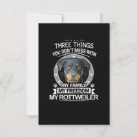 Rottweiler Shirt Drei Dinge, die Sie nicht mehr du