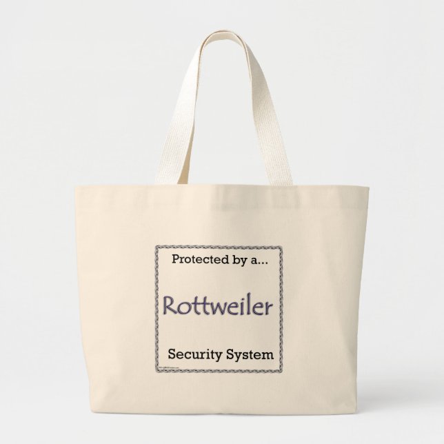 Rottweiler-Sicherheitssystem Jumbo Stoffbeutel (Vorne)
