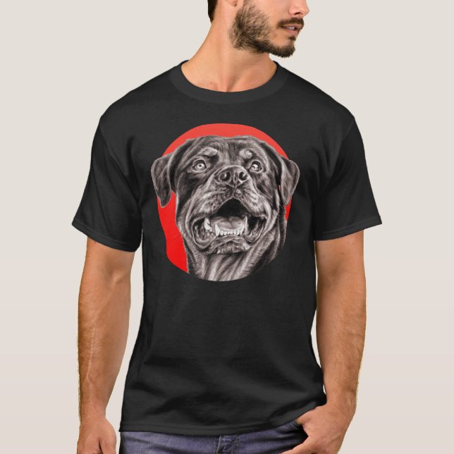 Rottweiler Skizze T-Shirt (Vorderseite)