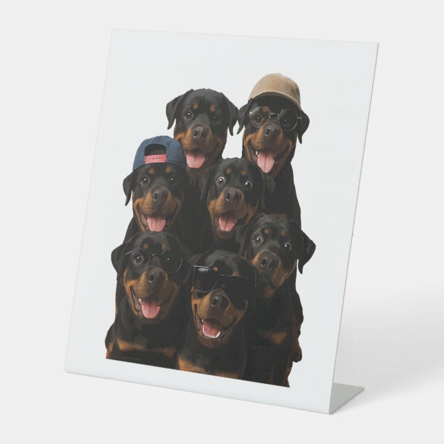 Rottweiler Sockelschild (Vorderseite)
