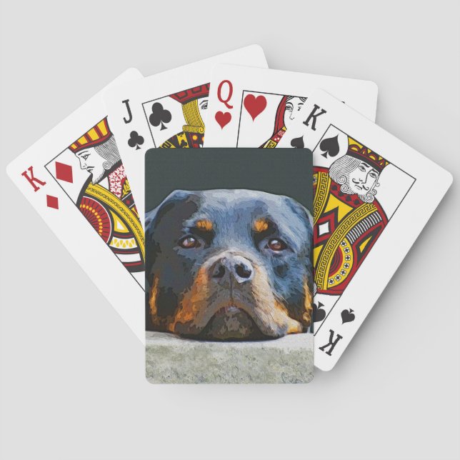 Rottweiler Spielkarten (Rückseite)