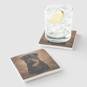 Rottweiler Steinuntersetzer