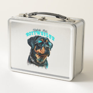 Rottweiler Stilvolle Haustiere Metall Brotdose