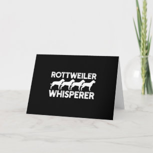 Rottweiler T - Shirt Dankeskarte