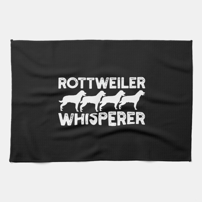 Rottweiler T - Shirt Geschirrtuch (Horizontal)