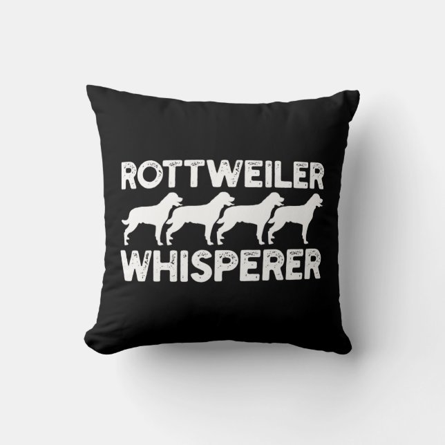 Rottweiler T - Shirt Kissen (Vorderseite)