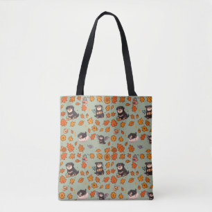 Rottweiler-Tasche Halloween Süß Kawaii Blumenmuste Tasche