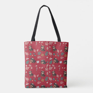 Rottweiler-Taschentuch Weihnachten Süß Kawaii-Feie Tasche