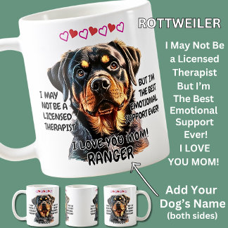 Rottweiler-Tasse, Dog hinzufügen, Text ändern Kaffeetasse