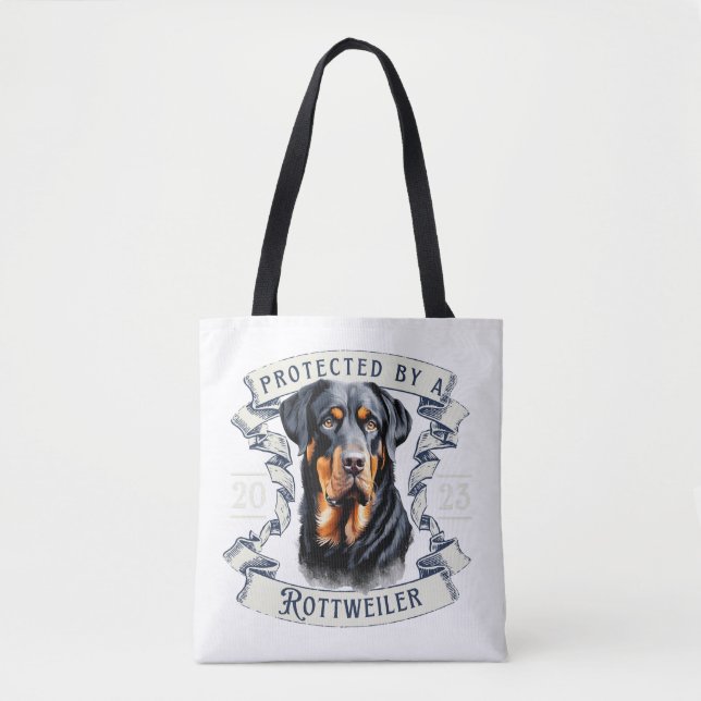 Rottweiler Tote Bag Tasche (Vorderseite)