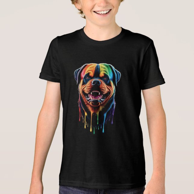 Rottweiler Tri-Blend Shirt (Vorderseite)