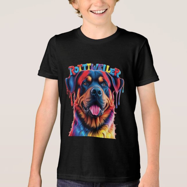 Rottweiler Tri-Blend Shirt (Vorderseite)