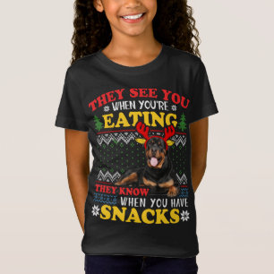 Rottweiler Ugly Christmas Hoodie Dog Lover Xmas Gi T-Shirt