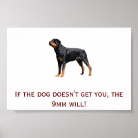 Rottweiler und 9mm