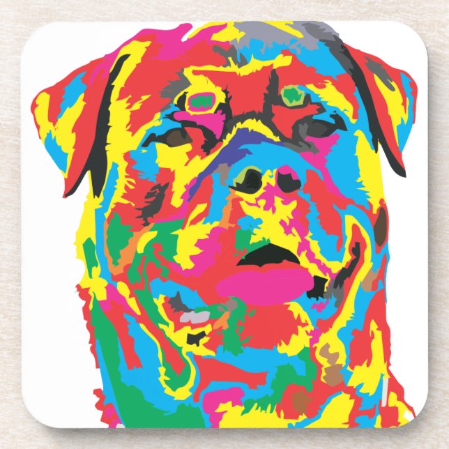 Rottweiler Untersetzer (Vorderseite)