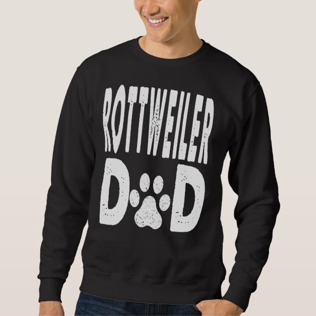 Rottweiler Vater Dog Owner Sweatshirt (Vorderseite)