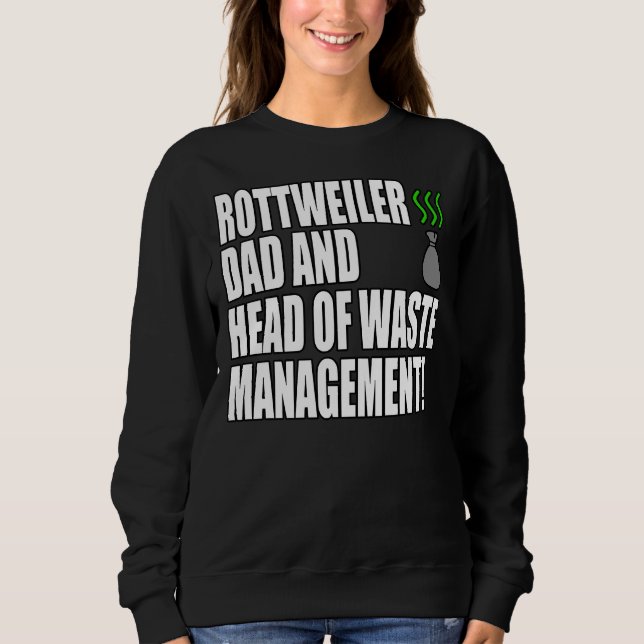 Rottweiler Vater Funny Sweatshirt (Vorderseite)