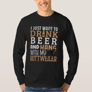 Rottweiler Vater Funny Vatertag Rottie Dog Beer T-Shirt