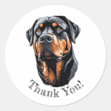 Rottweiler Vielen Dank! Aufkleber