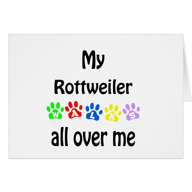 Rottweiler Walks Design (Vorderseite (Horizontal))