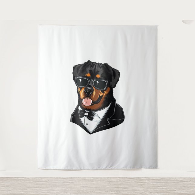 Rottweiler Wandteppich (Vorderseite)
