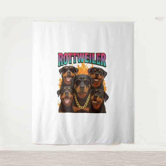 Rottweiler Wandteppich (Vorderseite)