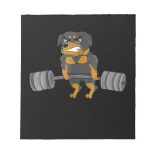 Rottweiler Weightlift-Bodybuilding Notizblock
