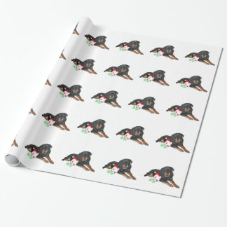 rottweiler Weihnachten Geschenkpapier