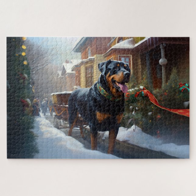 Rottweiler Weihnachtsfeiertage (Horizontal)