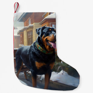 Rottweiler Weihnachtsfeiertage Kleiner Weihnachtsstrumpf
