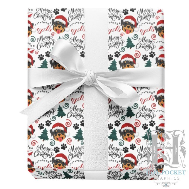 Rottweiler Weihnachtsgeschenkpapier Geschenkpapier (Von Creator hochgeladen)