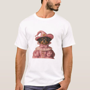 Rottweiler-Welpe als rosa Hexe verkleidet ? Süß T-Shirt