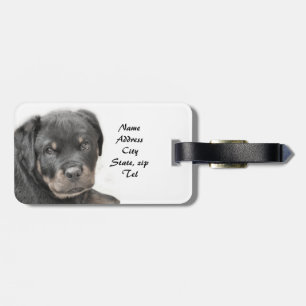 Rottweiler Welpe Gepäckanhänger